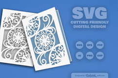 Snowflake Greeting Card SVG Product Image 2