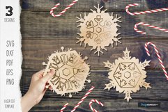 Snowlakes Laser Cut Coaster vol.4 Product Image 1