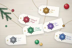 3D Layered Snowflake SVG Christmas Paper Cut Design Product Image 4