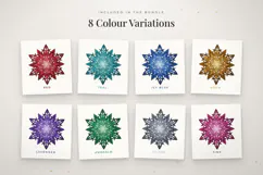 3D Layered Snowflake SVG Christmas Paper Cut Design Product Image 2