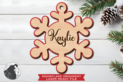 Snowflake Laser Cut Ornament SVG, Christmas Ornament SVG Product Image 4