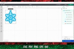 Snowflake Confetti Shaker | 3D Snowflake Ornament SVG Product Image 3