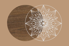 Snowflake Round Sign SVG Product Image 2