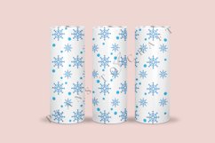 snowflake skinny tumbler sublimation wrap with high resolution 300 DPI and transparant background perfect for 20oz and 30oz skinny tumbler