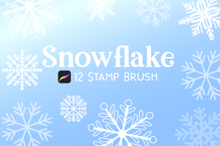 Snowflake Stamp Brush for Procreate