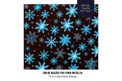 Snowflake Tumbler Wrap Blue Christmas Tumbler Sublimation 