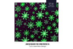Snowflake Tumbler Wrap Green Christmas Tumbler Sublimation