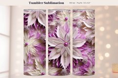 Snowflake Tumbler Wrap Pink Christmas Tumbler Sublimation