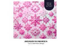 Snowflake Tumbler Wrap Pink Christmas Tumbler Sublimation