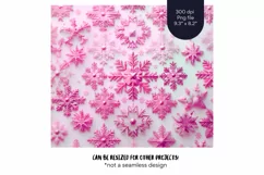 Snowflake Tumbler Wrap Pink Christmas Tumbler Sublimation