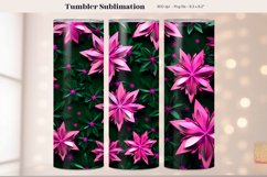 Snowflake Tumbler Wrap Pink Christmas Tumbler Sublimation
