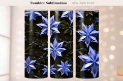 Snowflake Tumbler Wrap  Winter Tumbler Sublimation Designs