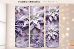 Snowflake Tumbler Wrap  Winter Tumbler Sublimation Designs