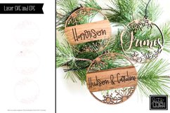 Laser Snowflake Cutout Christmas Ornament Design Product Image 1