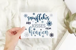 Snowflakes are Kisses from Heaven | Winter Positive Quotes Product Image 3