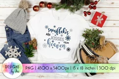 Snowflakes are Kisses from Heaven | Winter Positive Quotes Product Image 1