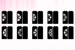 Paper Cut Snowflakes Bookmarks SVG | Christmas Bookmarks SVG Product Image 2