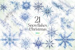 Snowflakes Christmas Sublimation Bundle Product Image 1