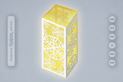 Snowflakes Paper Lantern SVG Product Image 1