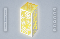 Snowflakes Paper Lantern SVG Product Image 2