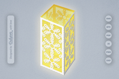Snowflakes Paper Lantern SVG Product Image 2