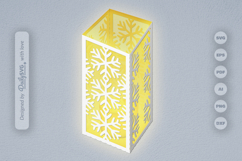 Snowflakes Paper Lantern SVG Product Image 2
