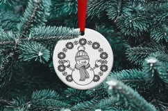 Snowman SVG Design with Mittens, Scarf and Hat for T-shirts, Mugs, Pillows, Christmas Home Decor. This Winter Design is Compatible with Cricut and Silhouette