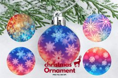 Christmas Ornament Snowflakes Round Ornament Decorate PNG Product Image 1