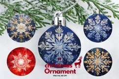 Christmas Ornament Snowflakes Round Ornament Decorate PNG Product Image 1