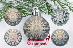 Christmas Ornament Snowflakes Round Ornament Decorate PNG Product Image 1