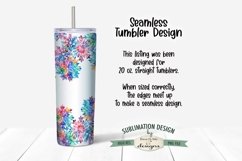 Colorful Snowflake Snowman 20 oz Seamless Tumbler Design Product Image 2