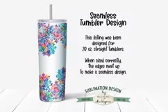 Colorful Snowflake Snowman 20 oz Seamless Tumbler Design Product Image 2