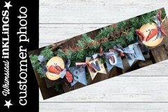 Snow Garland-Banner SVG For Laser Cutting Product Image 2