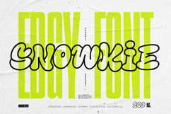 Snowkie - Edgy Font Product Image 1
