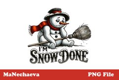 Funny Snowman Bundle | Sarcastic Sublimation PNG Designs Product Image 5