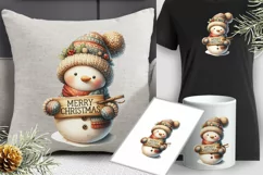 Snowman png clipart|Merry Christmas snowmen| Christmas clipa Product Image 2