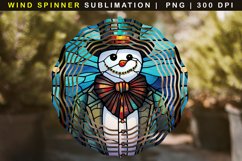 Snowman Wind Spinner Sublimation Product Image 1