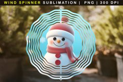 Snowman Wind Spinner Sublimation Product Image 1