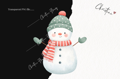 Cute Christmas Snowman Clipart | Christmas PNG Product Image 2