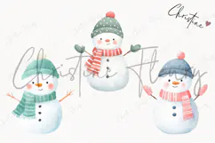 Cute Christmas Snowman Clipart | Christmas PNG Product Image 3