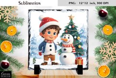 Christmas Cartoon Snowman|Cute Slate Design Product Image 1