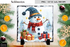 Christmas Cartoon Snowman|Cute Slate Design Product Image 1