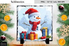Christmas Cartoon Snowman|Cute Slate Design Product Image 1