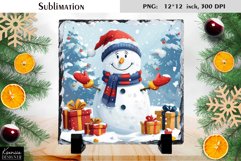 Christmas Cartoon Snowman|Cute Slate Design Product Image 1
