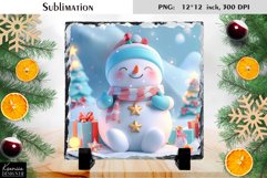 Christmas Cartoon Snowman|Cute Slate Design Product Image 1