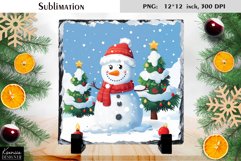 Christmas Cartoon Snowman|Cute Slate Design Product Image 1