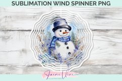 Christmas Snowman Sublimation Wind Spinner Product Image 1