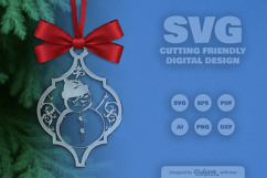 Pattern Arabesque Split Ornament Christmas Lasercut Product Image 1