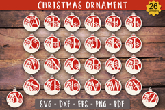 Christmas Personalized Ornament Bundle | Snowman Laser cut Product Image 2
