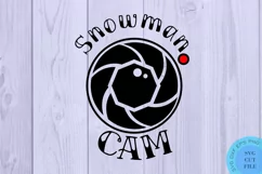 Snowman Cam Svg Christmas Svg Christmas Ornament Svg Product Image 2